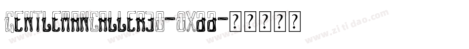 GentlemanCaller3D-OX66字体转换