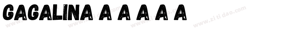 GAGALIN字体转换