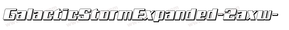 GalacticStormExpanded-2axw字体转换