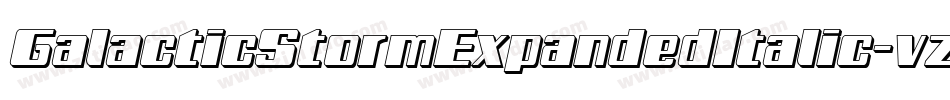 GalacticStormExpandedItalic-vzWD字体转换