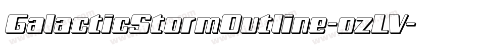 GalacticStormOutline-ozLV字体转换