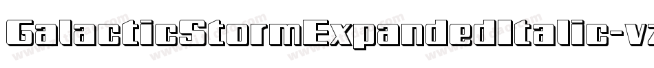 GalacticStormExpandedItalic-vzWD字体转换