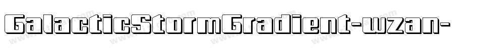 GalacticStormGradient-wzan字体转换