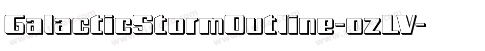GalacticStormOutline-ozLV字体转换