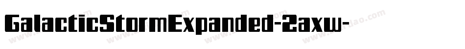 GalacticStormExpanded-2axw字体转换
