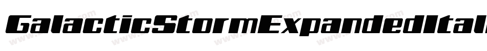 GalacticStormExpandedItalic-vzWD字体转换