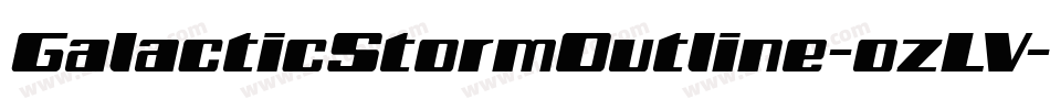 GalacticStormOutline-ozLV字体转换