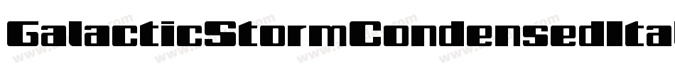 GalacticStormCondensedItalic-KmXD字体转换