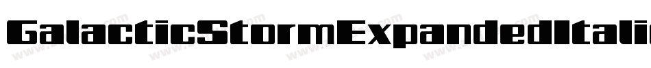 GalacticStormExpandedItalic-vzWD字体转换