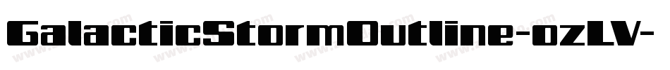 GalacticStormOutline-ozLV字体转换