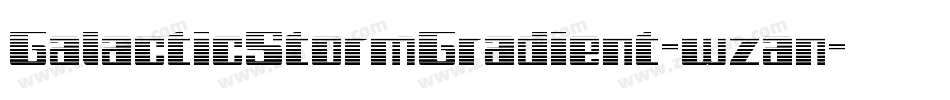 GalacticStormGradient-wzan字体转换