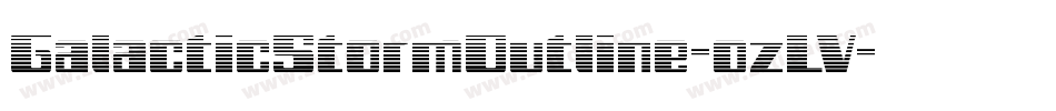 GalacticStormOutline-ozLV字体转换