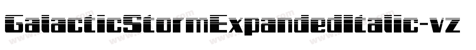 GalacticStormExpandedItalic-vzWD字体转换