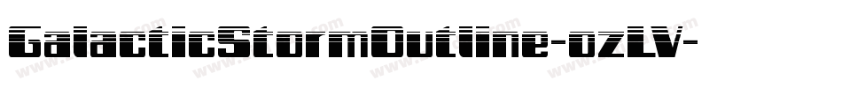 GalacticStormOutline-ozLV字体转换