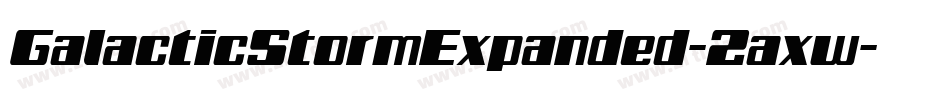GalacticStormExpanded-2axw字体转换
