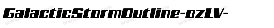 GalacticStormOutline-ozLV字体转换