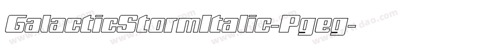 GalacticStormItalic-Pgeg字体转换
