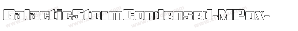 GalacticStormCondensed-MPox字体转换