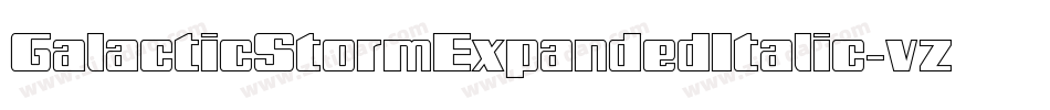GalacticStormExpandedItalic-vzWD字体转换