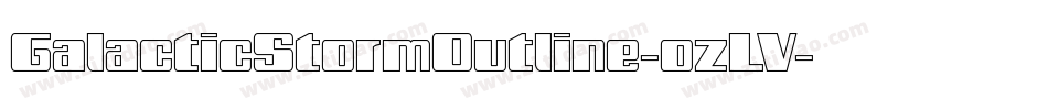 GalacticStormOutline-ozLV字体转换
