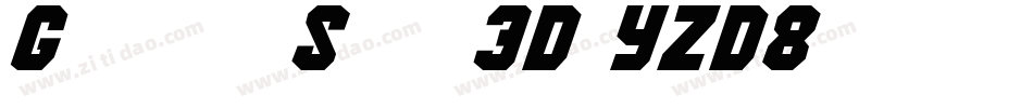 GalacticStorm3D-YZD8字体转换