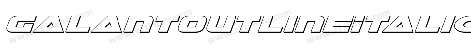 GalantOutlineItalic-l1Re字体转换