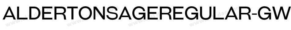AldertonsageRegular-GWWA字体转换