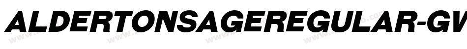 AldertonsageRegular-GWWA字体转换