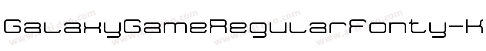 GalaxyGameRegularFonty-KPA7字体转换