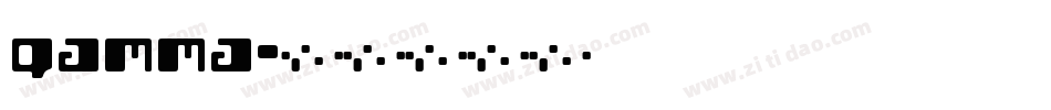 gamma字体转换