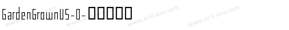 GardenGrownUS-D字体转换