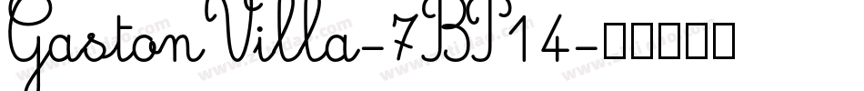 GastonVilla-7BP14字体转换
