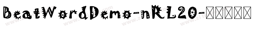 BeatWordDemo-nRL20字体转换