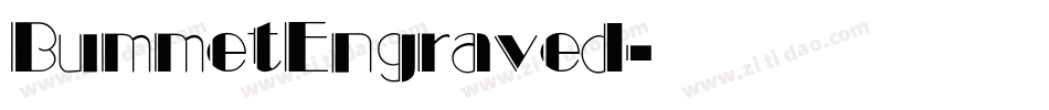 BummetEngraved字体转换