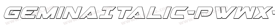 GeminaItalic-PwWx字体转换 GeminaItalic-PwWx字体转换
