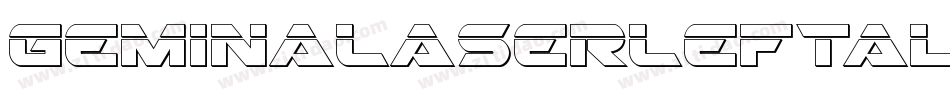GeminaLaserLeftalic-40Jx字体转换