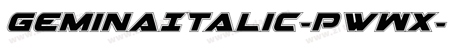 GeminaItalic-PwWx字体转换 GeminaItalic-PwWx字体转换