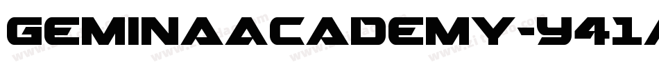 GeminaAcademy-Y41a字体转换