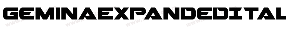 GeminaExpandedItalic-vwD7字体转换