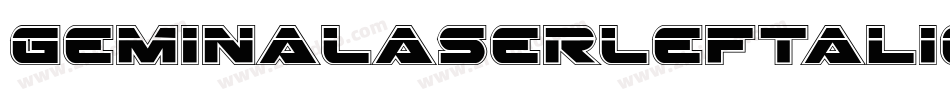 GeminaLaserLeftalic-40Jx字体转换