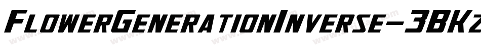 FlowerGenerationInverse-3BKz字体转换