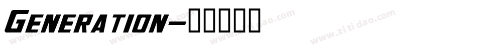 Generation字体转换
