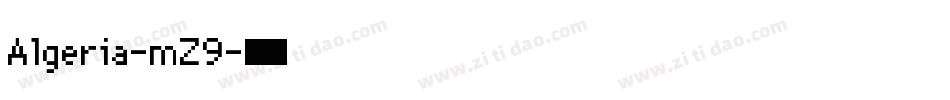 Algeria-mZ9字体转换