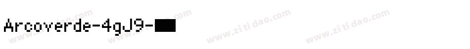 Arcoverde-4gJ9字体转换