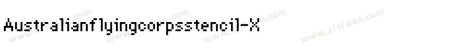 Australianflyingcorpsstencil-XAJ9字体转换