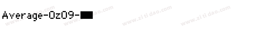 Average-0zO9字体转换