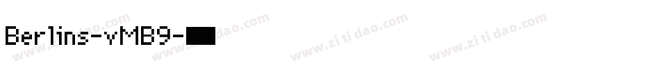Berlins-vMB9字体转换