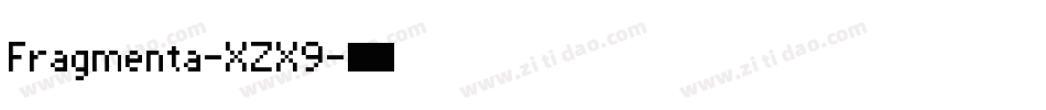 Fragmenta-XZX9字体转换