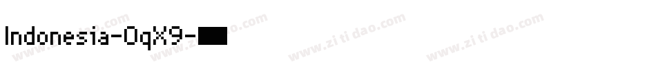 Indonesia-0qX9字体转换