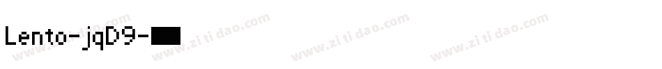 Lento-jqD9字体转换
